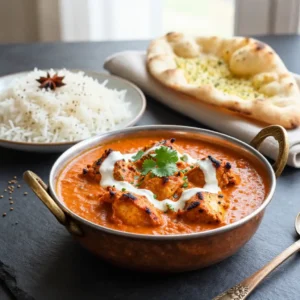 Creamy Chicken Tikka Masala & Fluffy Basmati Rice