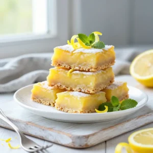 Easy No-Bake Lemon Bar Squares Recipe