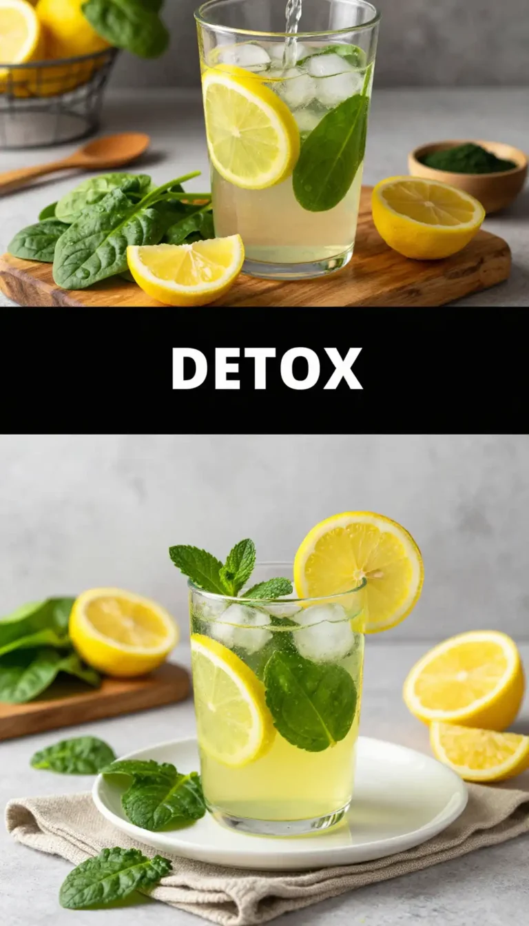 Chlorophyll Detox Lemonade for Clear Skin