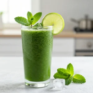 Chlorophyll Mint Smoothie: Fresh Breath & Detox