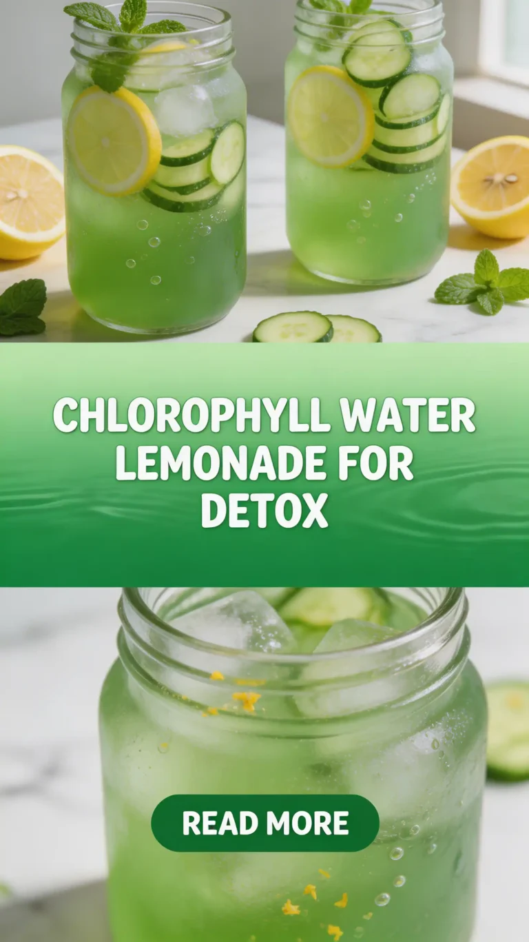 Chlorophyll Water Lemonade for Detox