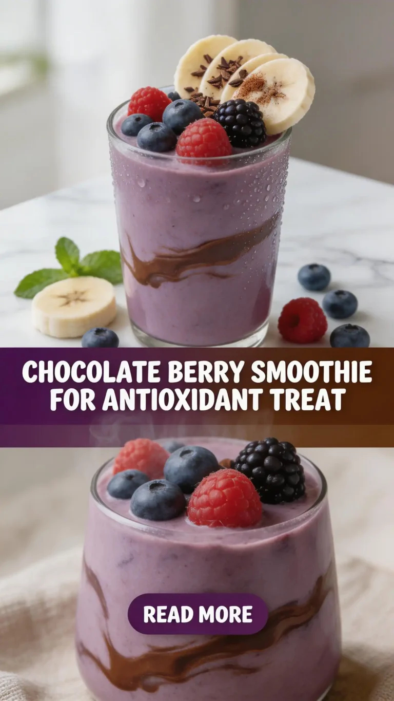Chocolate Berry Smoothie for Antioxidant Treat