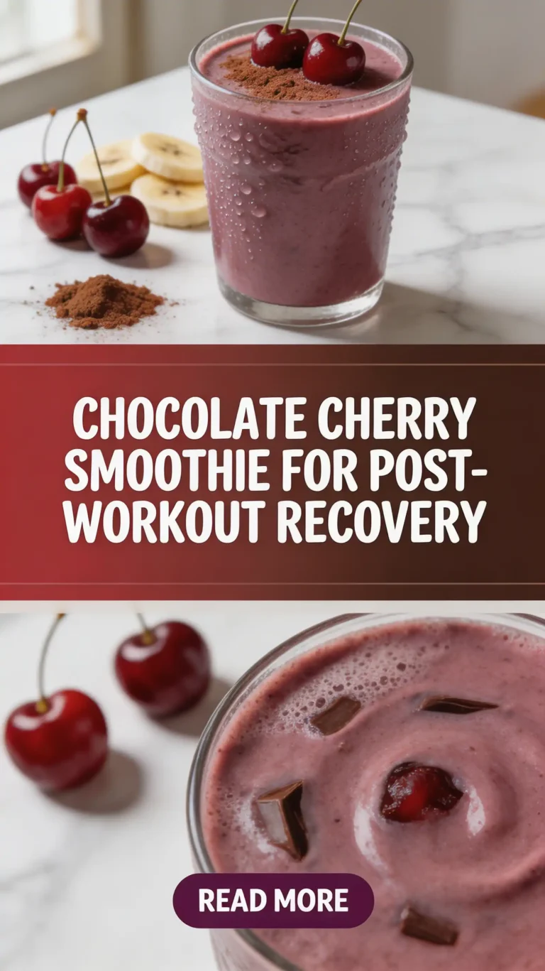 Chocolate Cherry Smoothie for Post-Workout