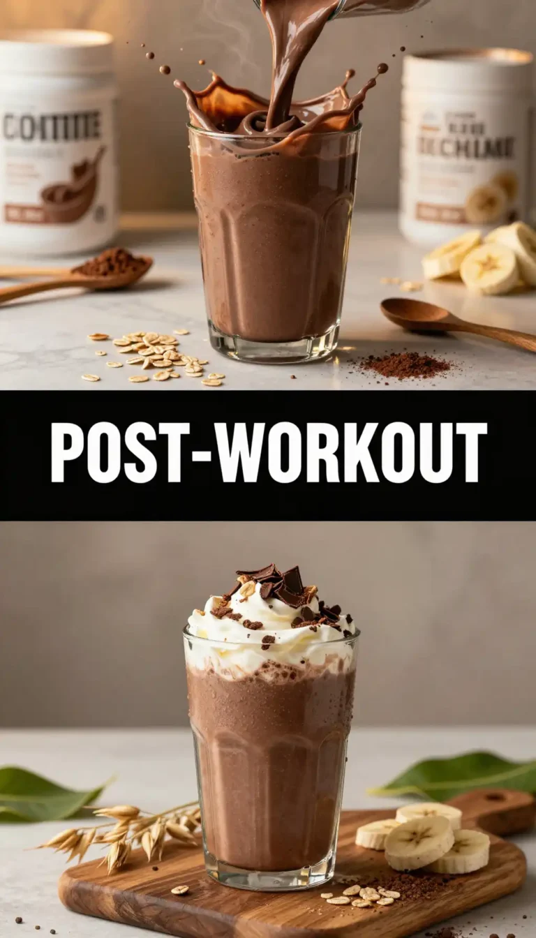 Chocolate Oat Protein Smoothie for Recovery