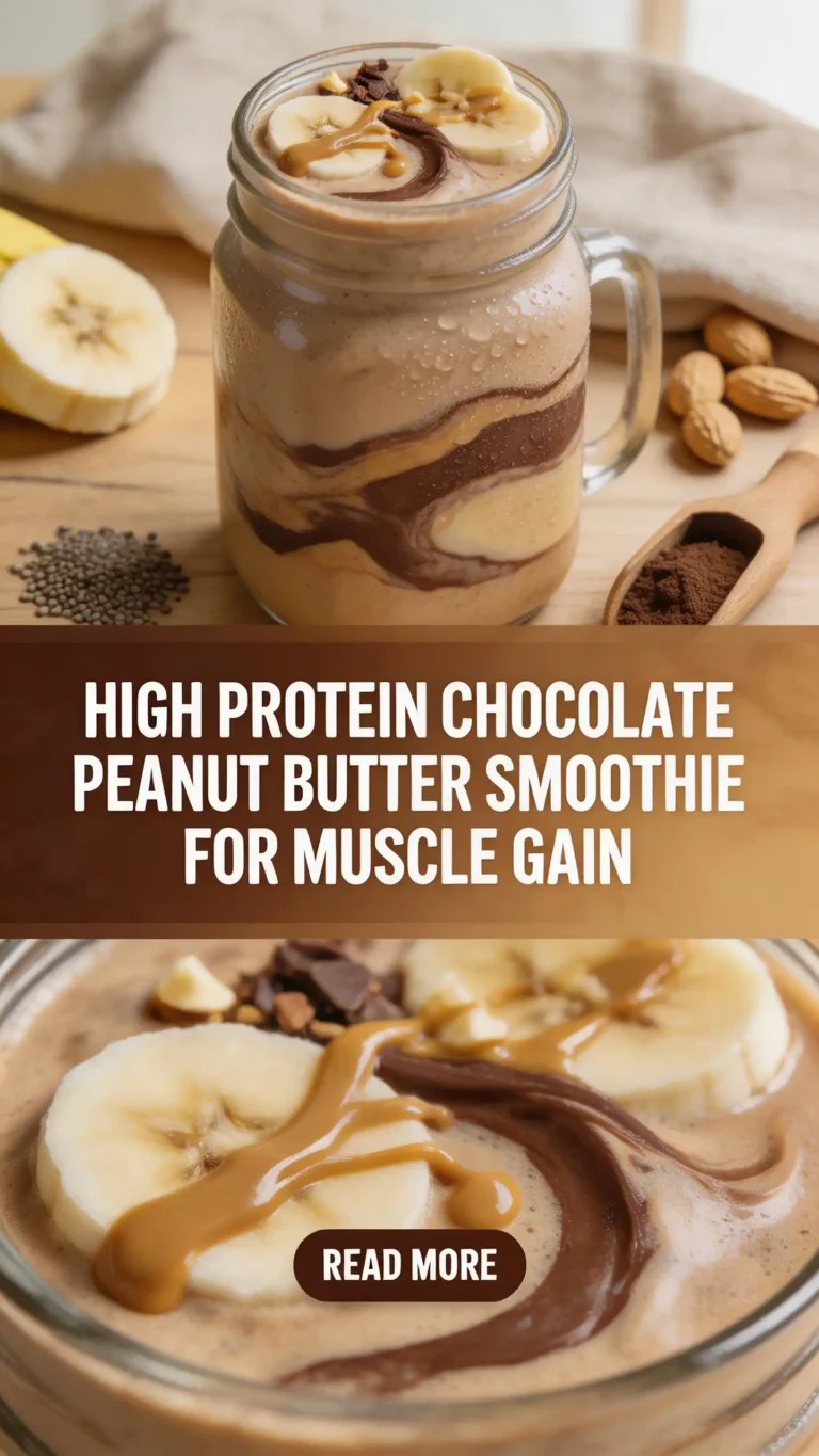 Chocolate Peanut Butter Smoothie for Protein