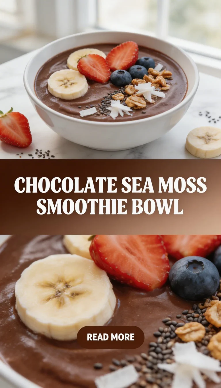 Chocolate Sea Moss Smoothie Bowl