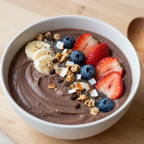 Healthy Chocolate Sea Moss Smoothie Bowl Recipe