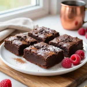 Gooey Cinnamon Mexican Chocolate Brownies Recipe