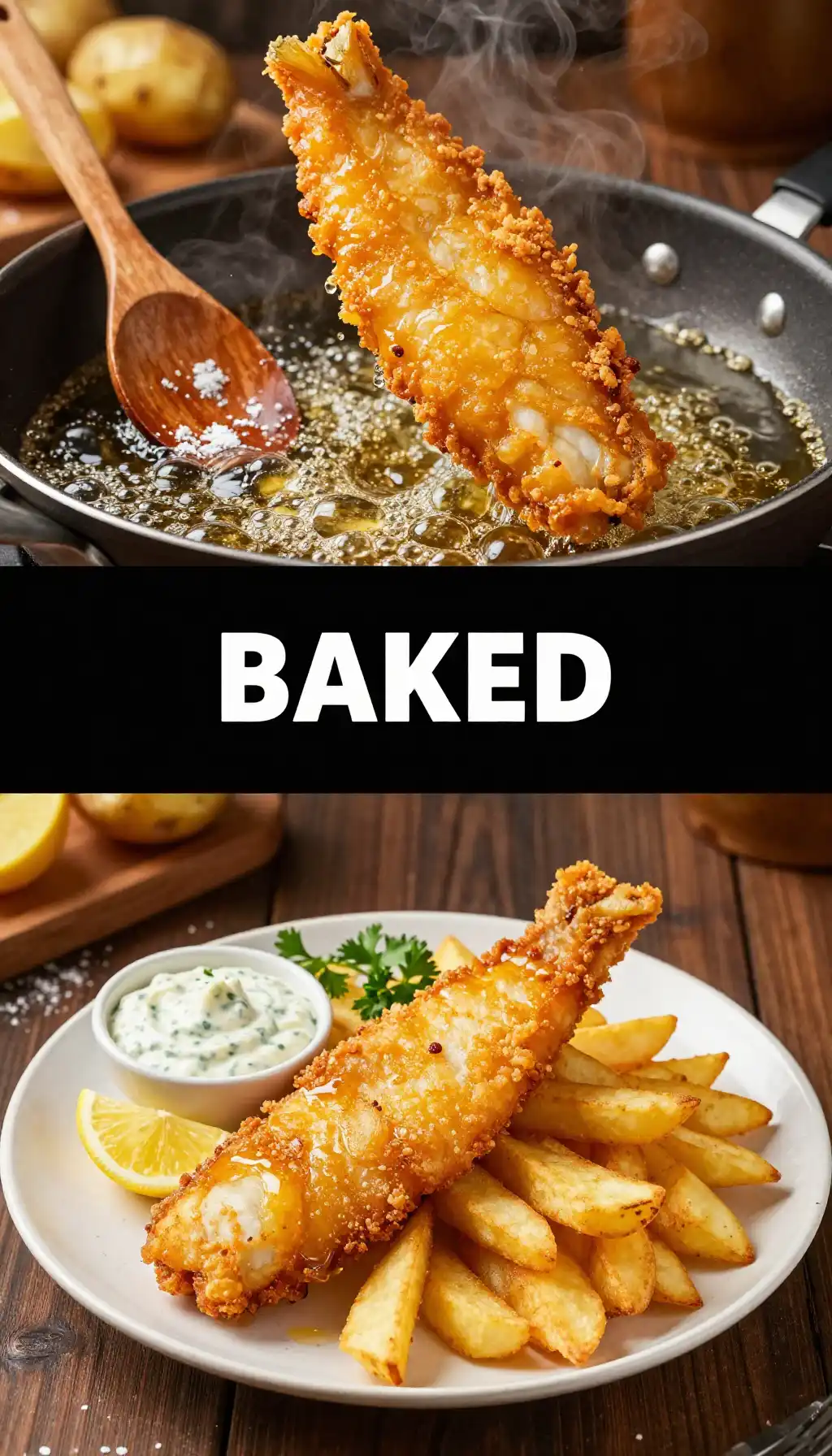 Classic Fish and Chips with Tartar Sauce