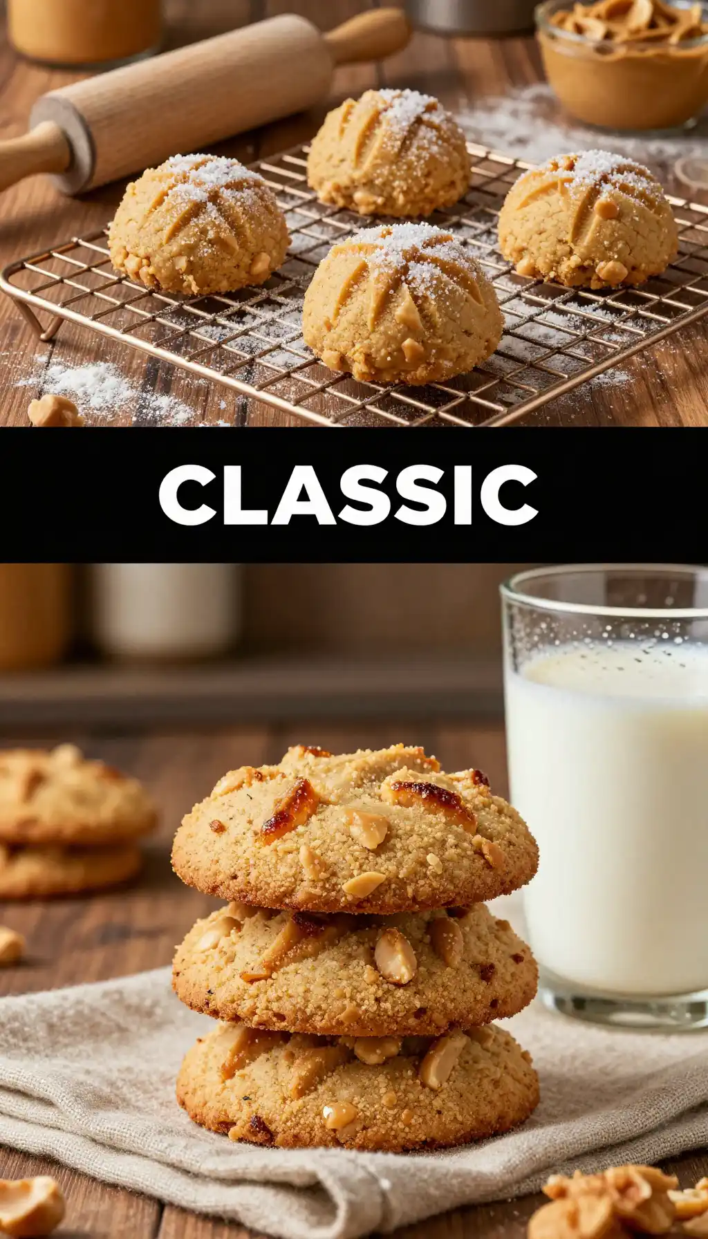 Classic Peanut Butter Crosshatch Cookies
