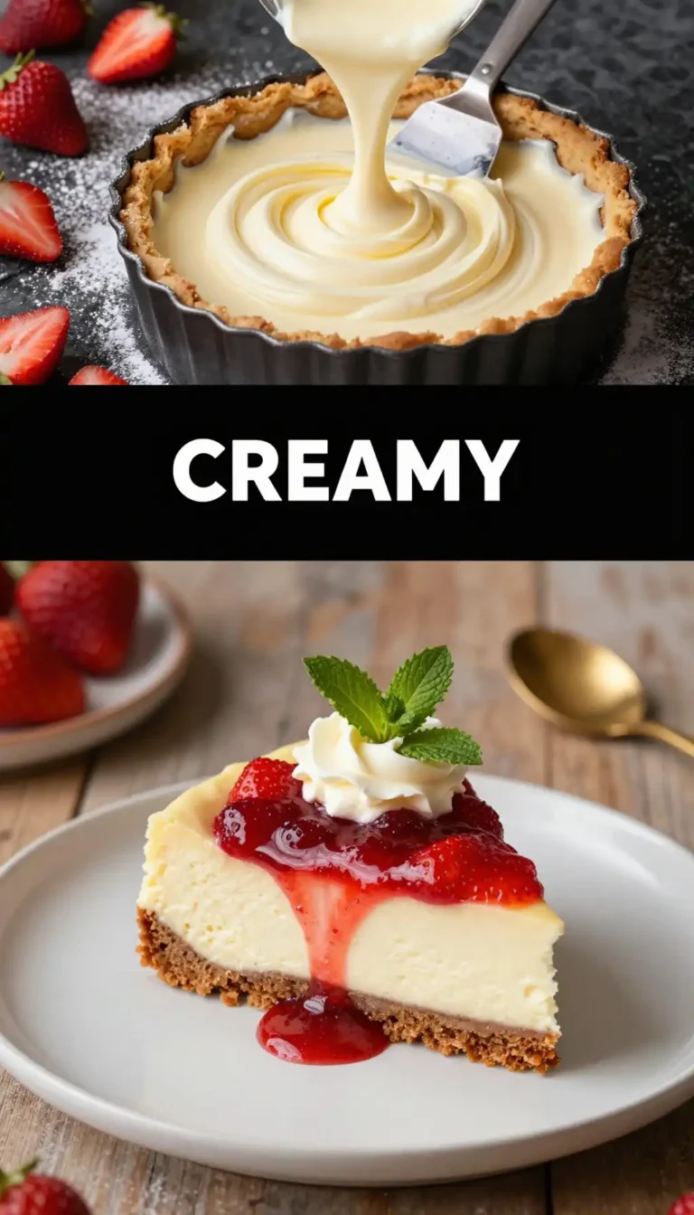 Clotted Cream And Strawberry Cheesecake