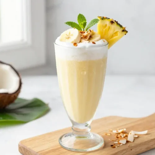 Easy Coconut Banana Smoothie Recipe for Tropical Cream