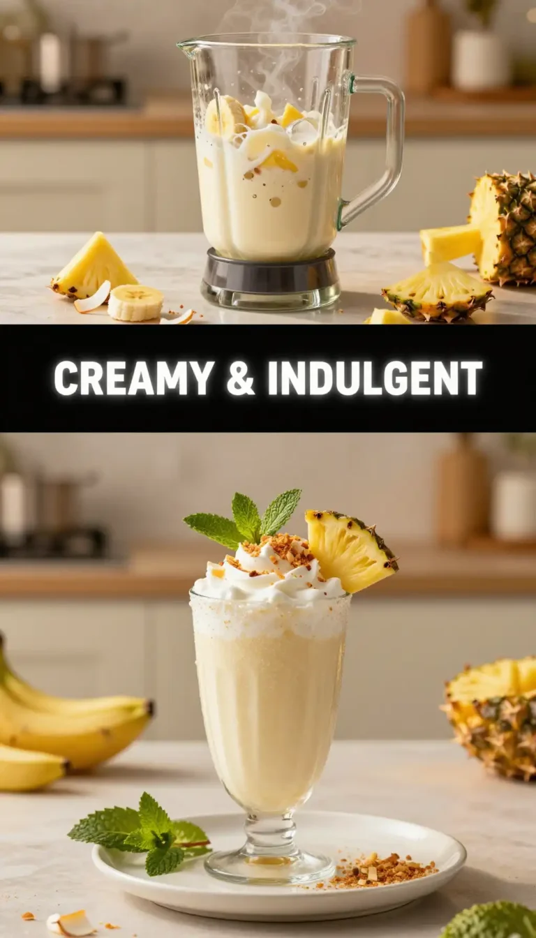 Coconut Cream Pie Smoothie for Dessert Craving