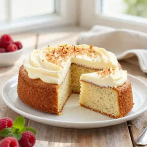 Gluten-Free Coconut Flour Vanilla Bean Cake Recipe