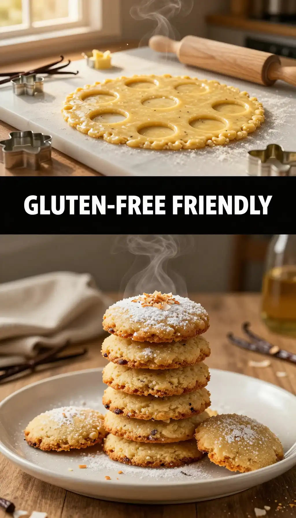 Coconut Flour Vanilla Shortbread