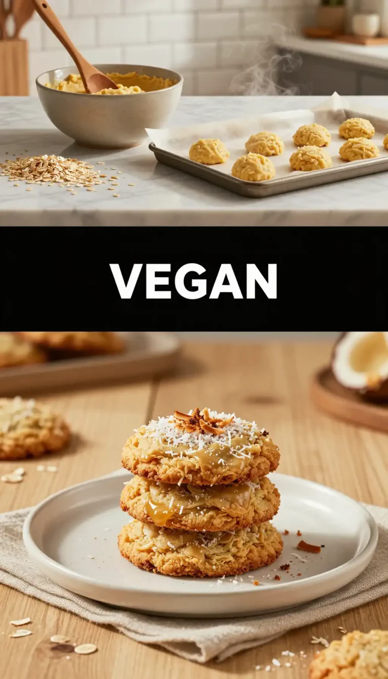 Coconut Oil And Oat Cookies