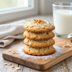 Melt-In-Your-Mouth Coconut Oat Cookies | Healthy Snack