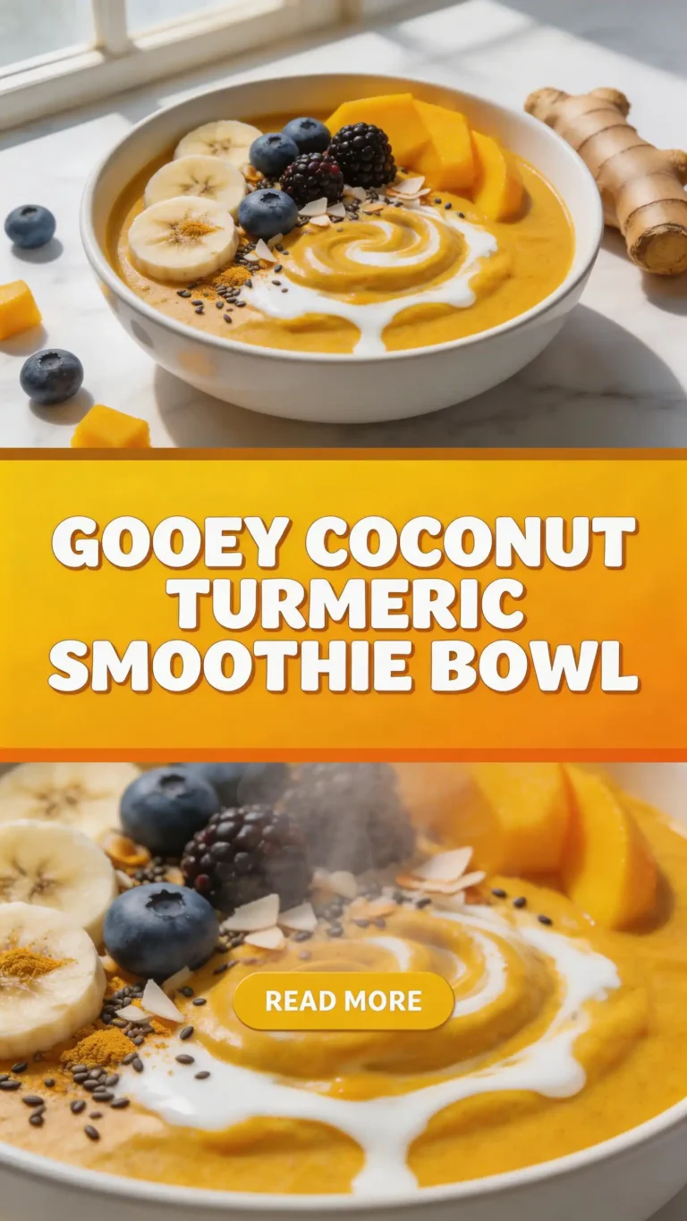Coconut Turmeric Smoothie Bowl for Anti-Inflammatory
