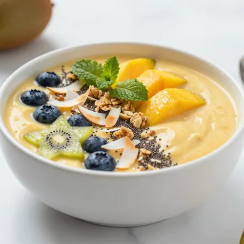 Gooey Coconut Turmeric Smoothie Bowl Recipe | Anti-Inflammatory