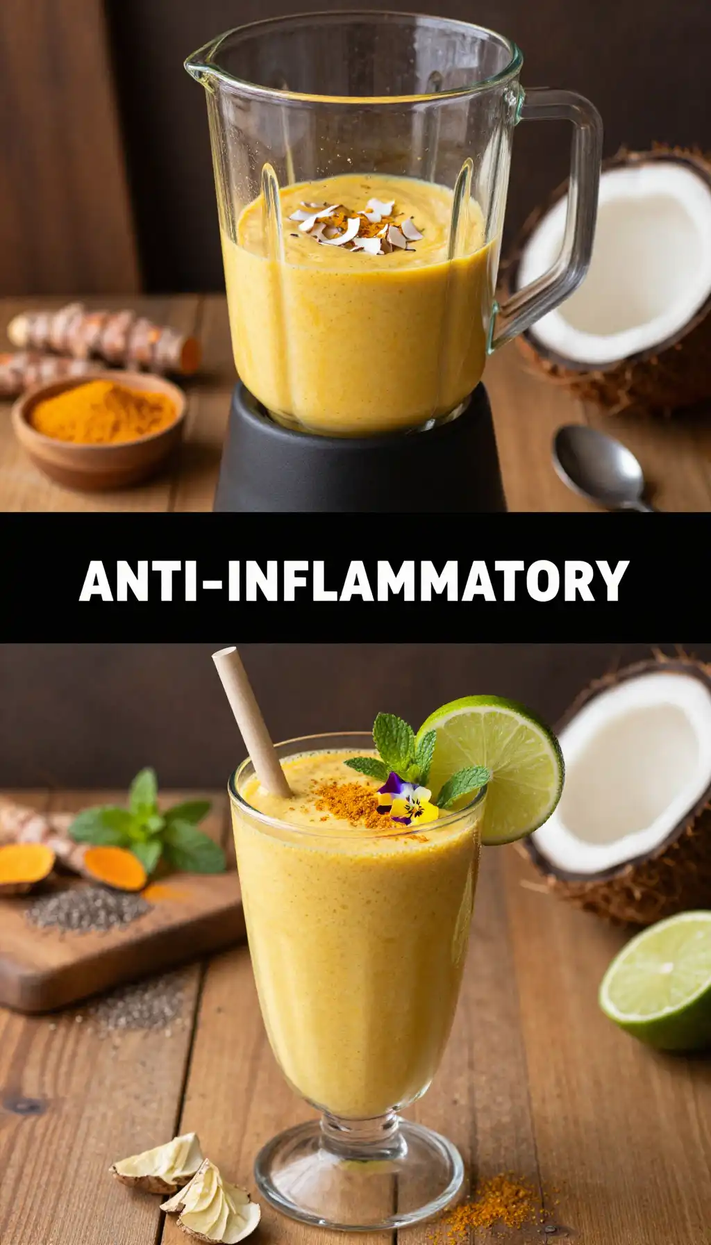 Coconut Turmeric Smoothie for Anti-Inflammatory