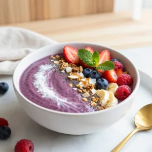 Glowing Skin Collagen Berry Smoothie Bowl Recipe