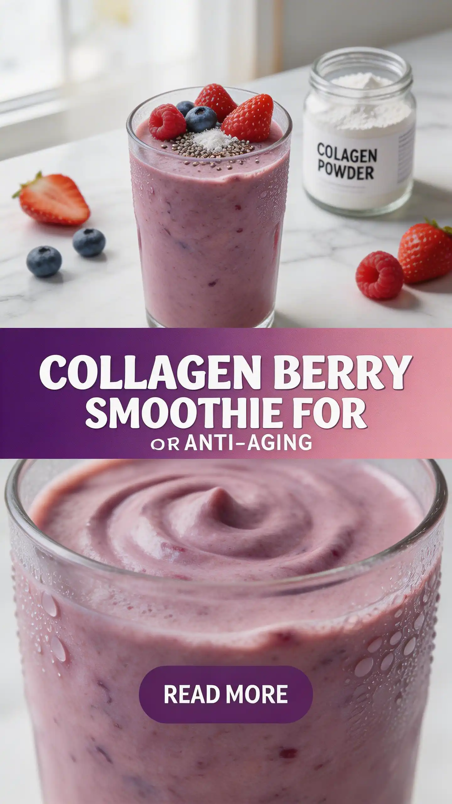 Collagen Berry Smoothie for Anti-Aging