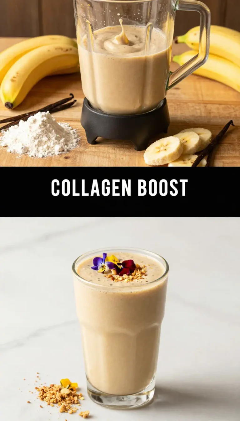 Collagen Vanilla Smoothie for Skin Elasticity
