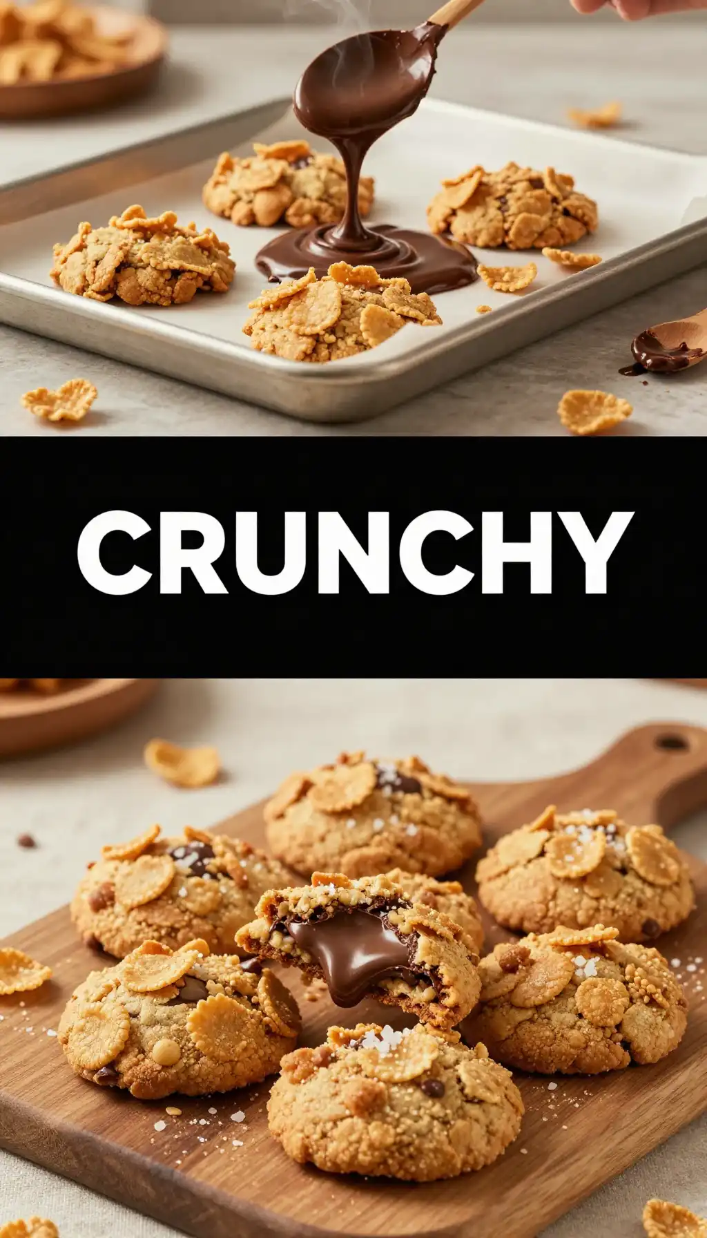 Cornflake Crunch Chocolate Cookies pinterest pin