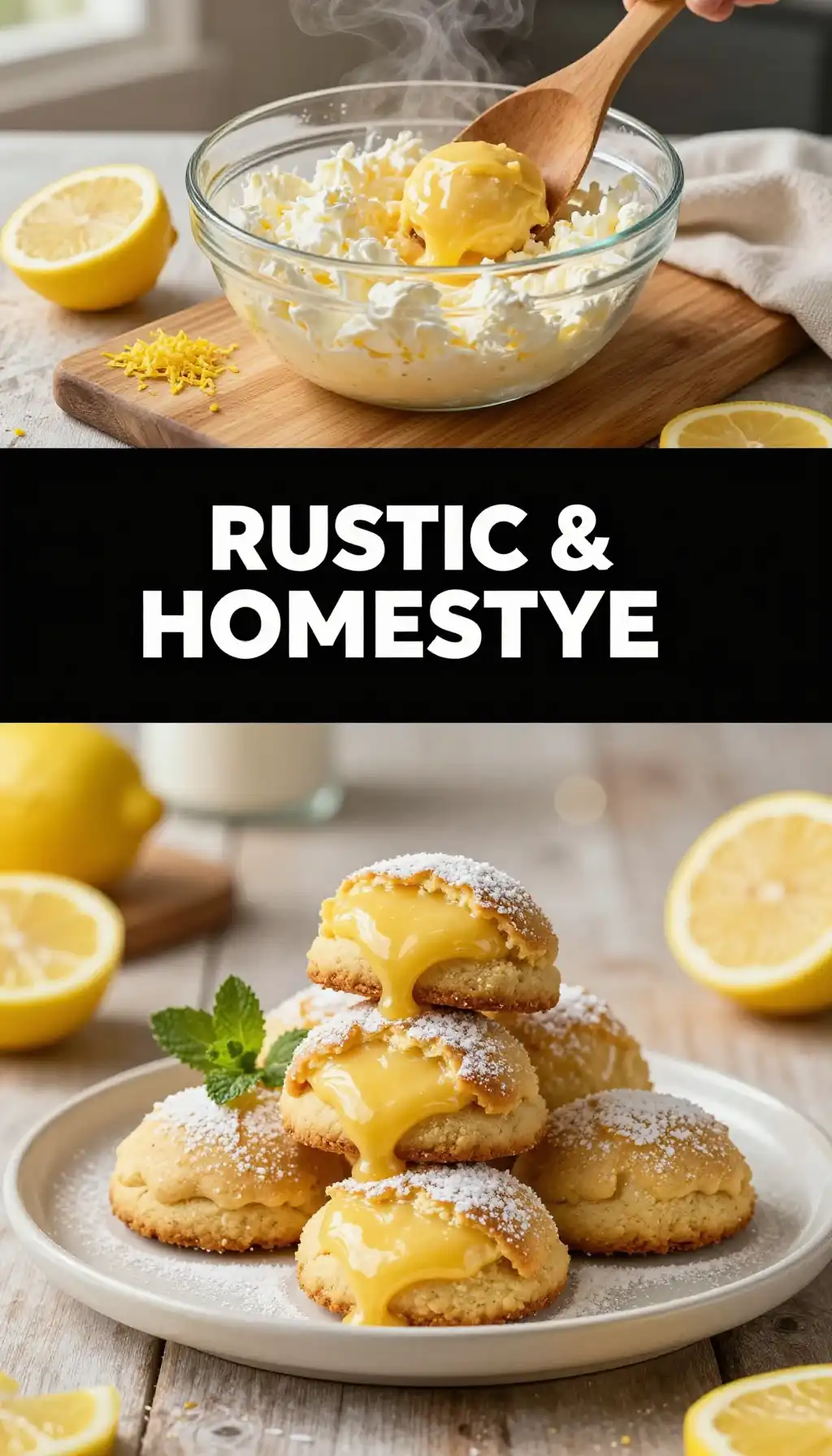 Cottage Cheese And Lemon Cookies