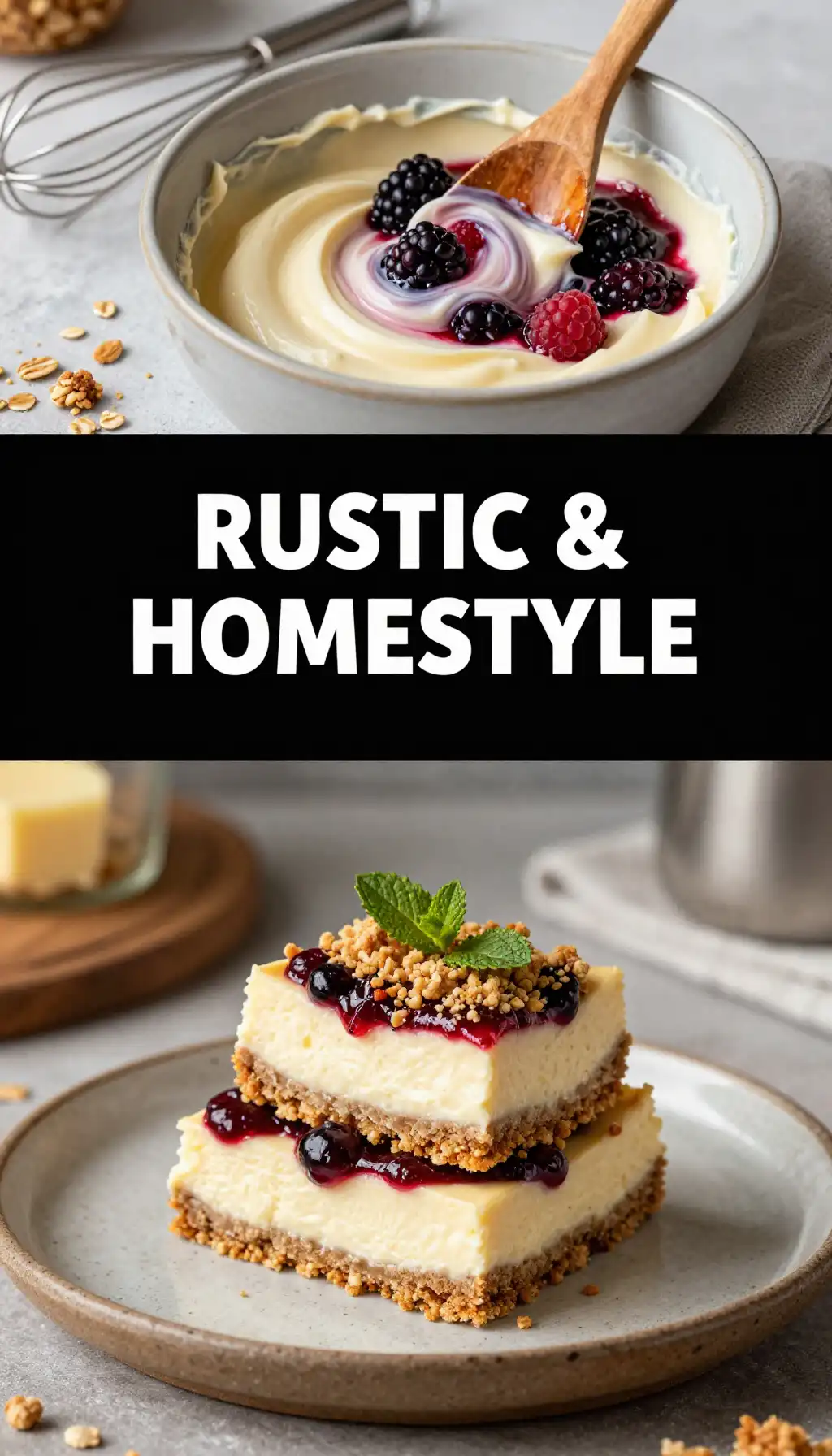 Country Style Berry Crumb Cheesecake