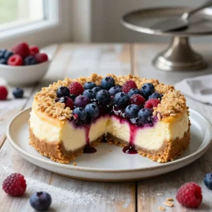 Creamy Berry Crumb Cheesecake Bars Easy Recipe