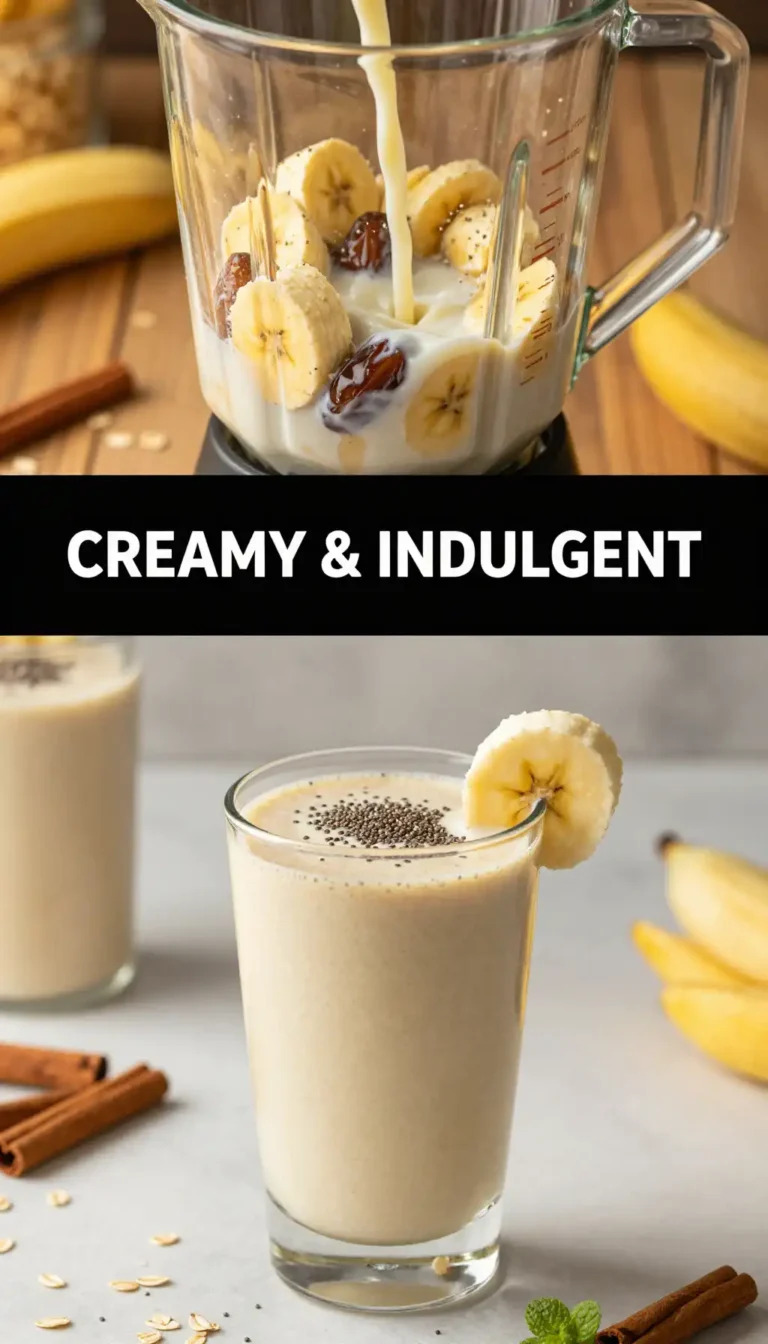 Creamy Banana Date Smoothie for Natural Sweetness
