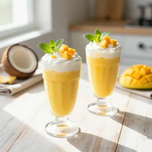 Creamy Coconut Mango Lassi Recipe for Summer