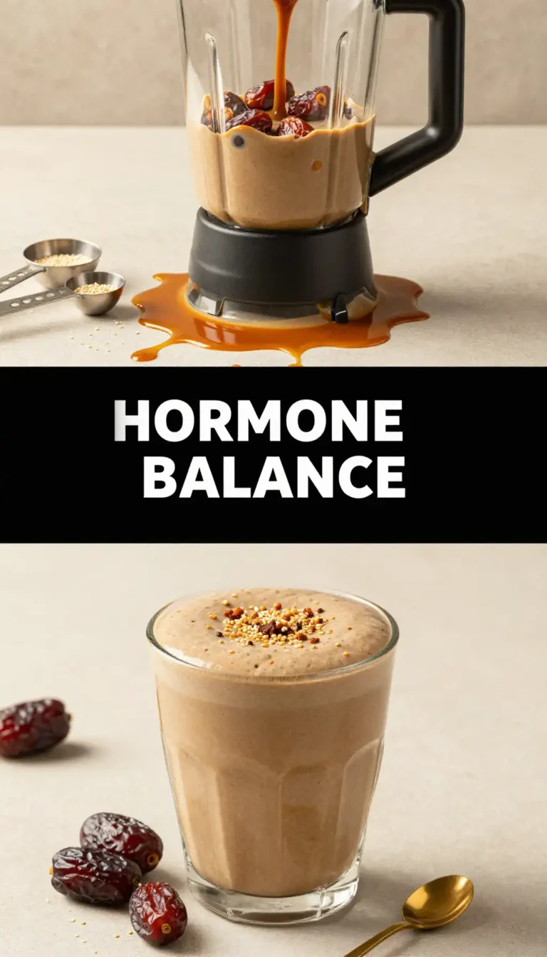 Creamy Tahini Date Smoothie for Hormone Balance