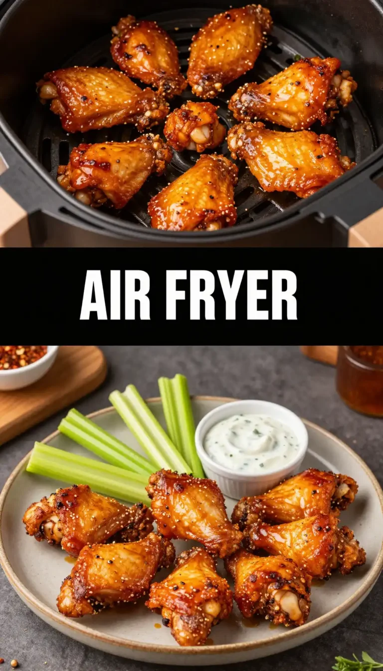 Crispy Air Fryer Chicken Wings with Buffalo Seasoning