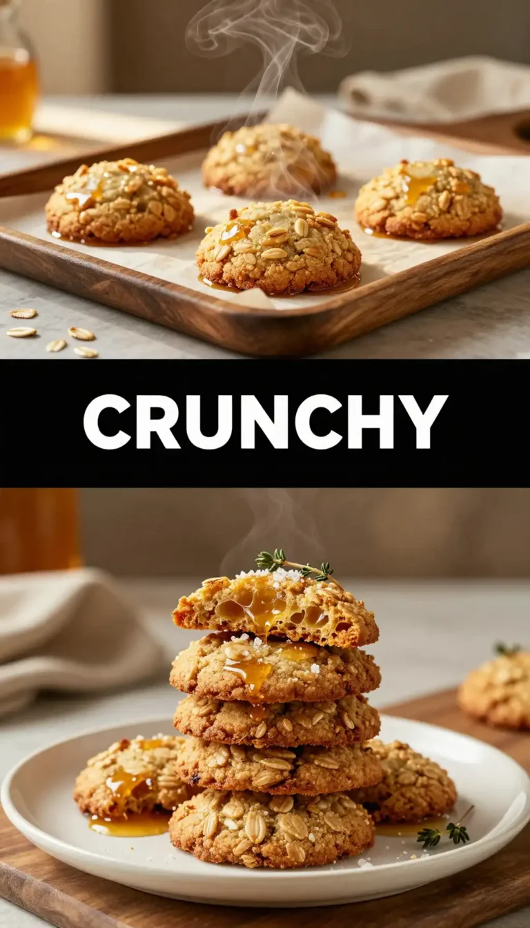 Crispy Honeycomb And Oat Cookies