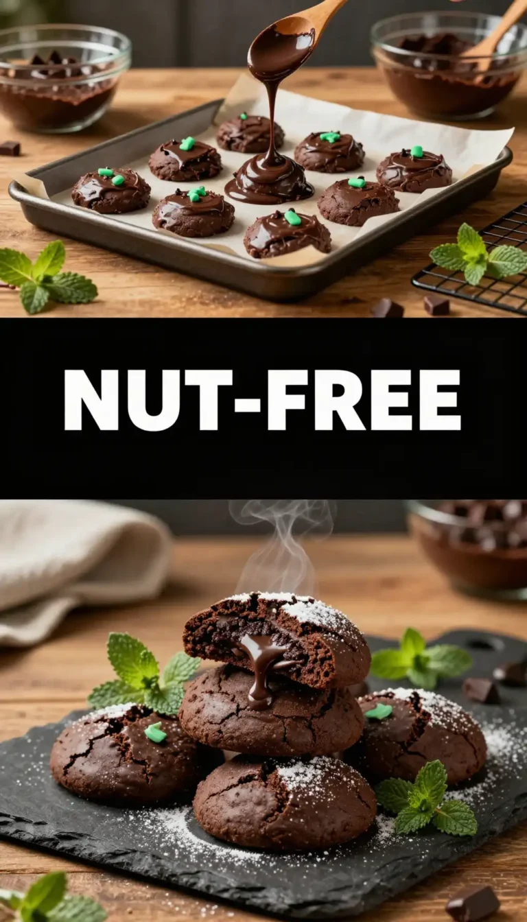 Dark Chocolate And Mint Cookies