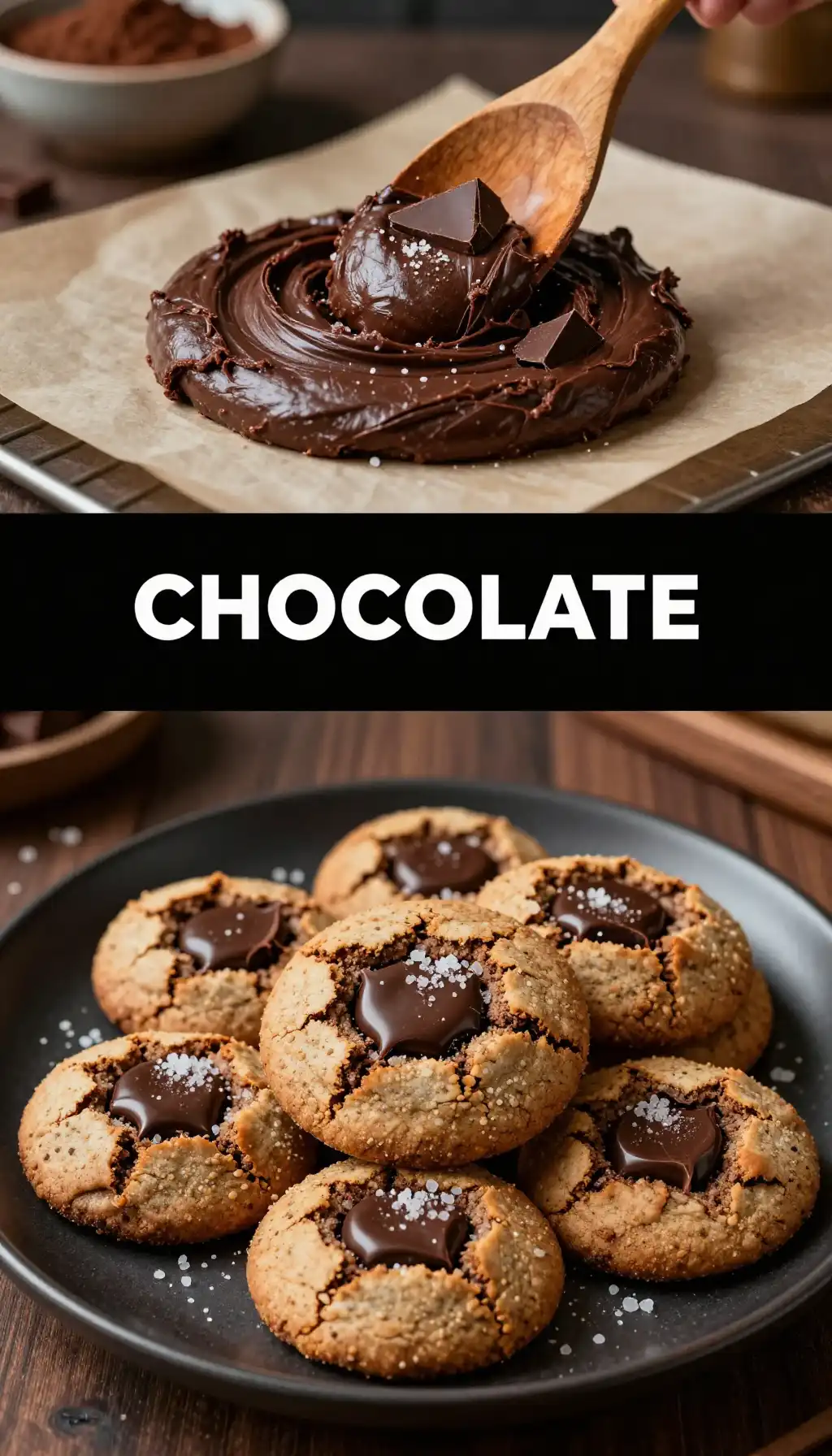 Dark Chocolate Sea Salt Cookies
