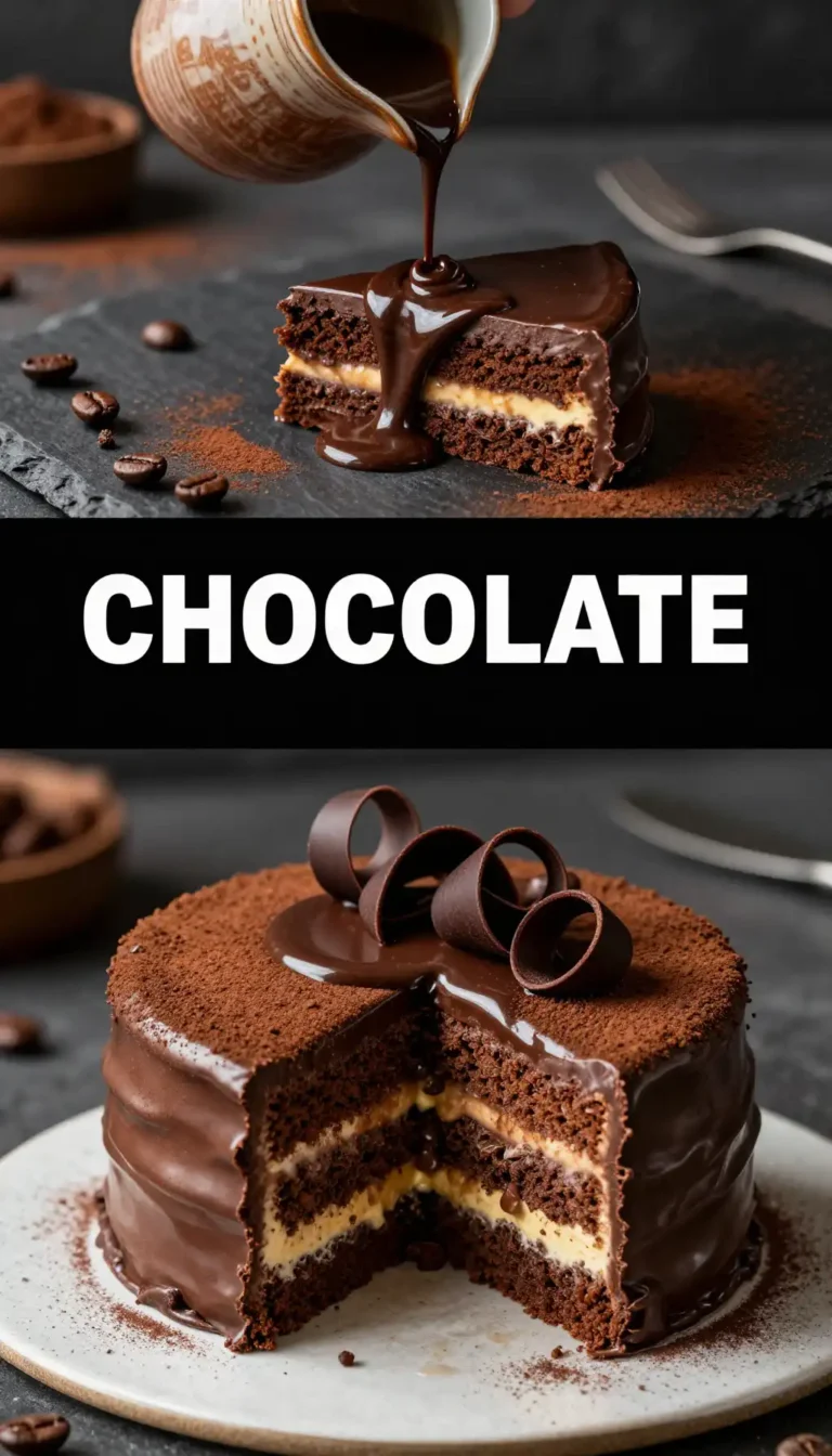 Double Chocolate Espresso Layer Cake