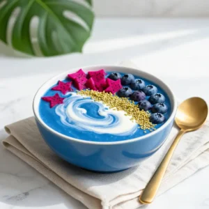 Vibrant Dragon Fruit Blue Spirulina Smoothie Bowl