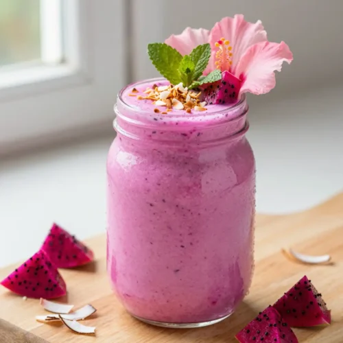 Pink Paradise: Vibrant Dragon Fruit Coconut Smoothie Recipe