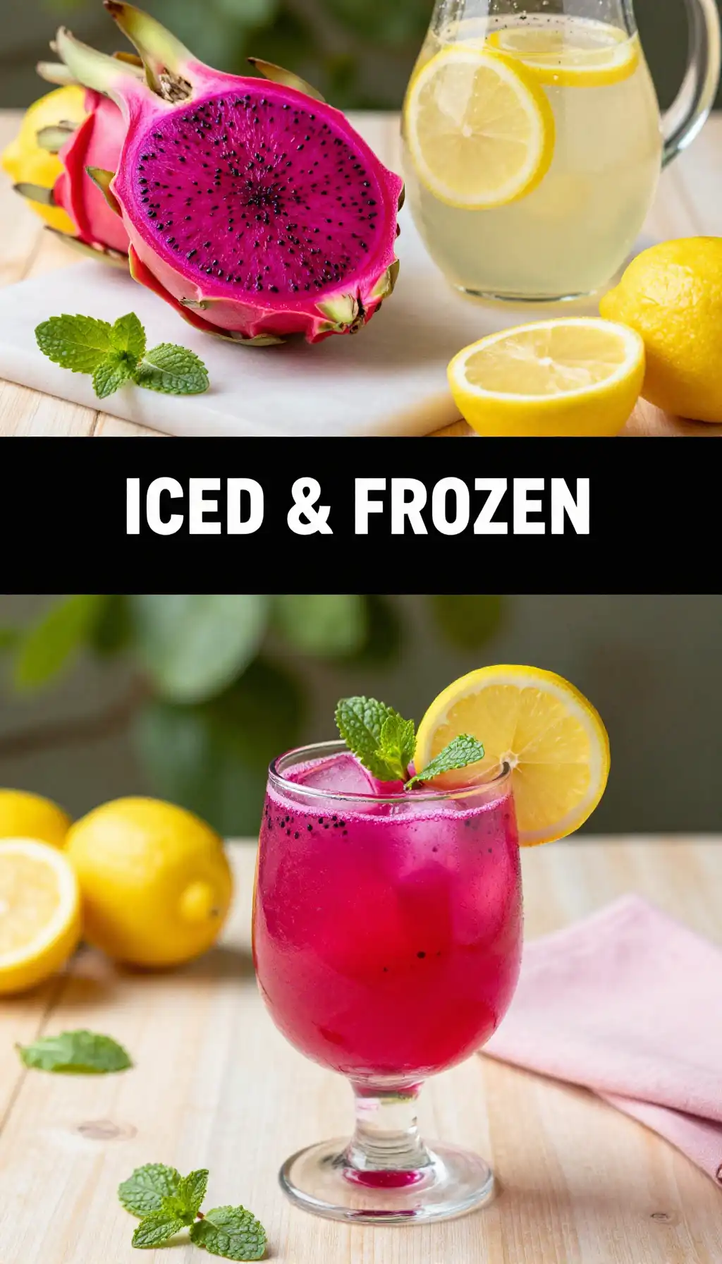 Dragon Fruit Lemonade for Stunning Color
