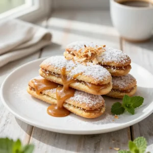 Gooey Dulce de Leche Alfajores Recipe | Easy Homemade Cookies