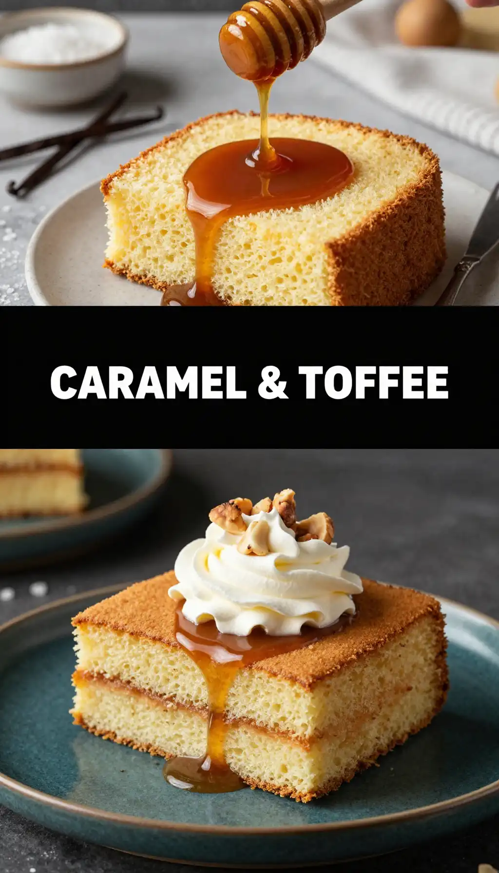 Dulce De Leche And Vanilla Sponge Cake pinterest pin