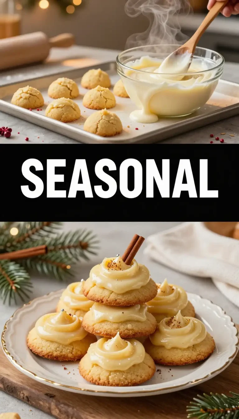 Eggnog Frosted Sugar Cookies