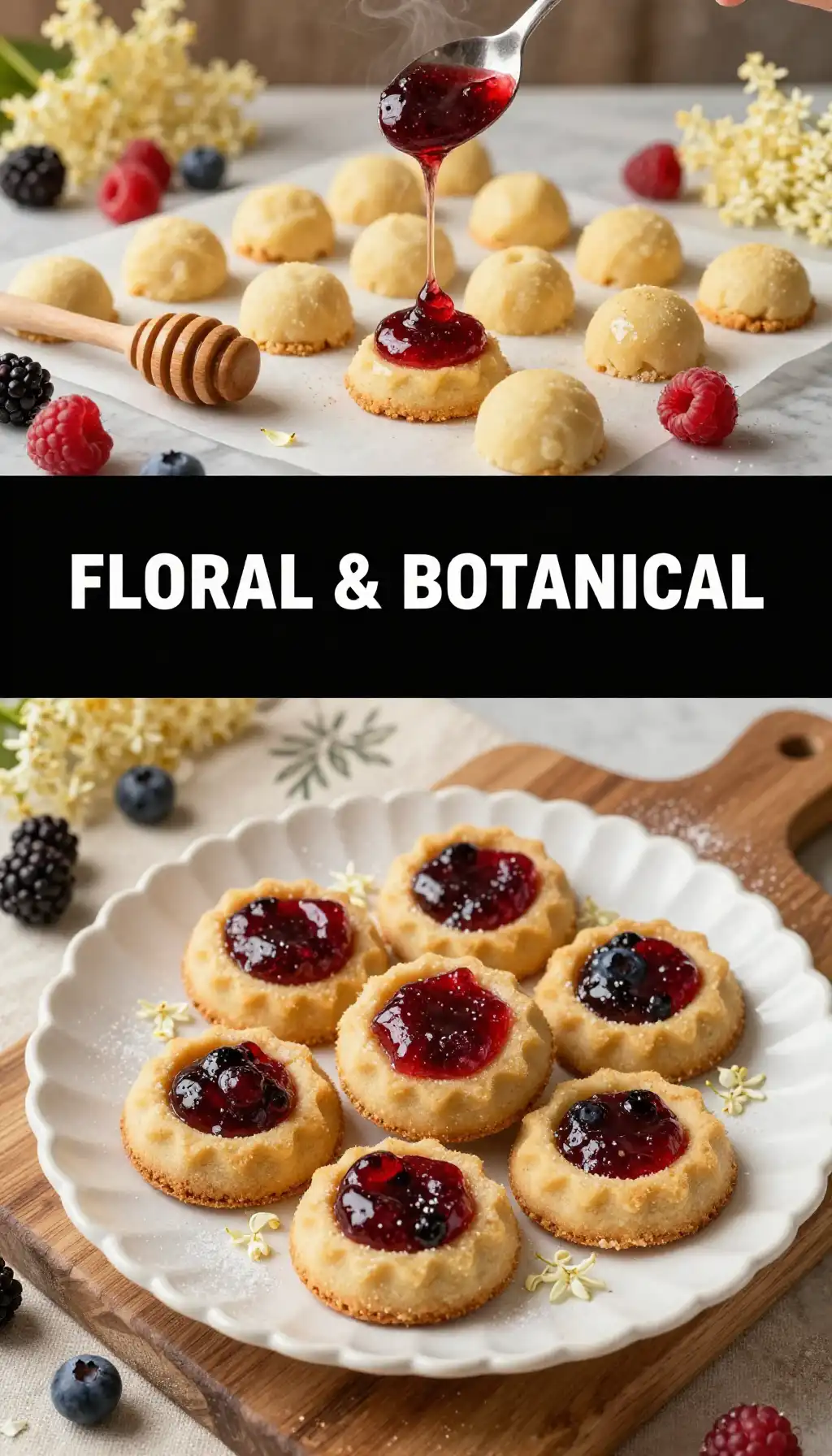 Elderflower And Berry Thumbprints pinterest pin