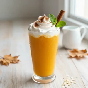 Creamy Vegan Pumpkin Pie Smoothie with Oat Milk