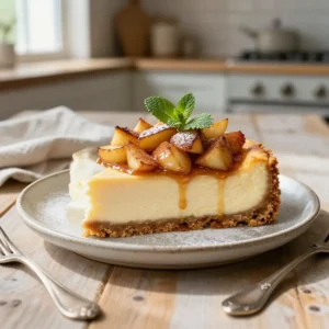 Rustic Farmhouse Apple Cinnamon Cheesecake Recipe
