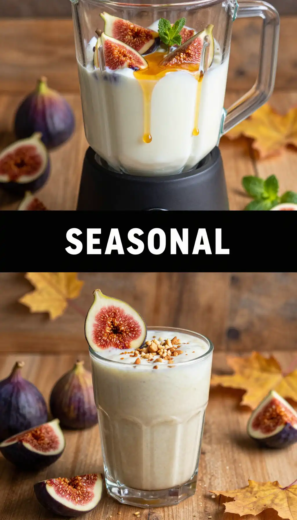 Autumn Fig and Honey Ritual Smoothie pinterest pin