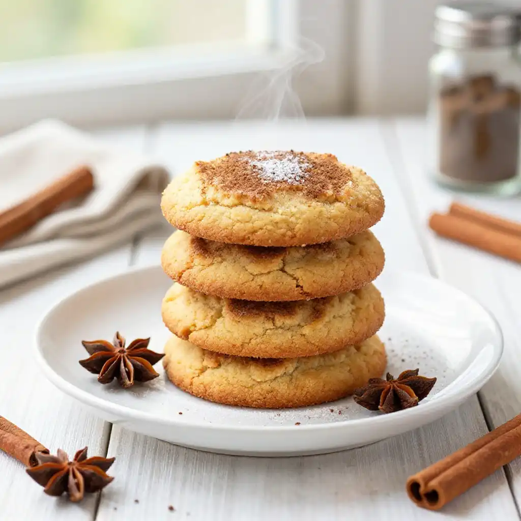 Five-Spice Snickerdoodles plated dish
